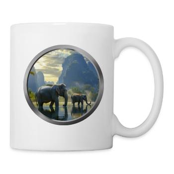 Elephant Animal - 2 - Mug - white - Right