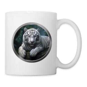White Tiger Animal - Mug - white - Right