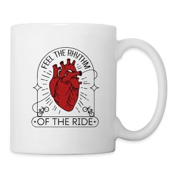 Anatomical Heart – Bike Lover Design - Mug - white - Right