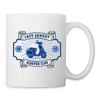 Club de scooter du dimanche paresseux - Mug blanc - blanc - Droite