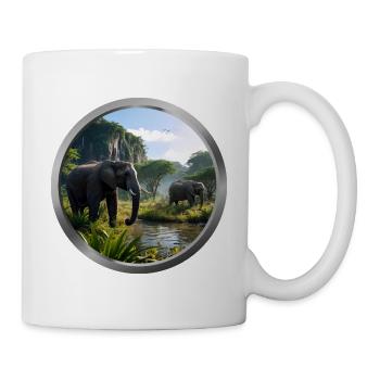 Elephant Animal - 4 - Mug - white - Right