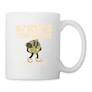 Serves You Right Tennis Club - Mug - white - Right