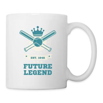 Retro Baseball Future Legend – Sports Motif - Mug - white - Right
