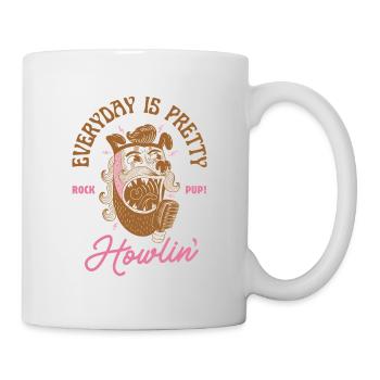 Everyday is Howlin' – Rock'n'Roll Dog - Mug - white - Right