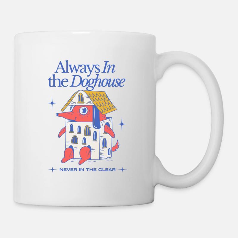 Toujours dans la niche - Dessin animé drôle de teckel - Mug blanc - blanc