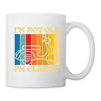 I'm Not Old, I'm Classic – Retro Scooter - Mug - white - Right
