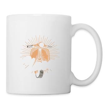 Keepin’ It Classic – Retro Motorroller - Tasse - Weiß - Rechts