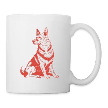 Faithful Companion – Detailed Dog Graphic - Mug - white - Right