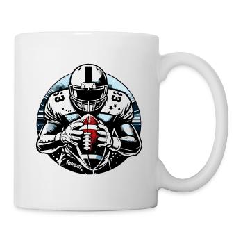 American Football Ball Touchdown - raffstaff ® - Mug - white - Right