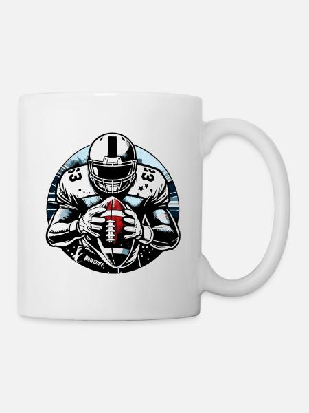 American Football Ball Touchdown - raffstaff ® - Mug - white