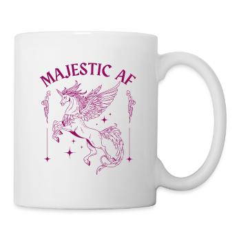 Majestic AF – Design de licorne mystique - Mug blanc - blanc - Droite