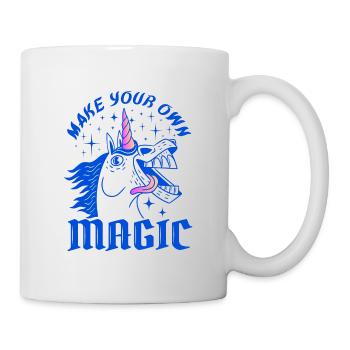 Make Your Own Magic – Wild Unicorn Design - Mug - white - Right