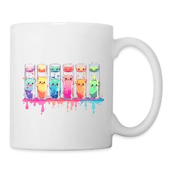 Drôle de chimie science chimiste tubes à essai - Mug blanc - blanc - Droite
