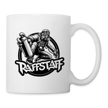 Sprayer Graffiti Tag Sk8 Skate Mask - raffstaff ® - Mug - white - Right