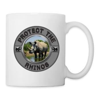 Protect the Rhinos - Mug - white - Right