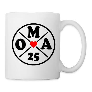 Oma 2025 - Tasse - Weiß - Rechts