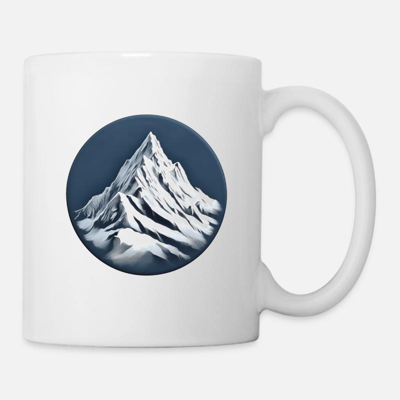 Das Matterhorn der Schweizer Alpen, das Wahrzeichen der Berge - Tasse - Weiß
