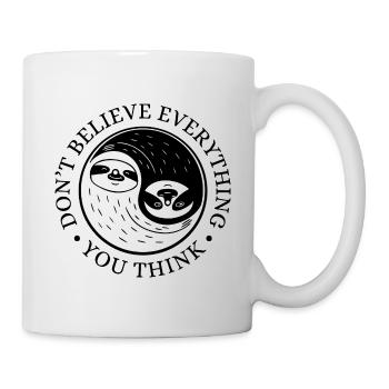 Yin-Yang Sloth – Serenity & Balance - Mug - white - Right