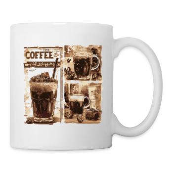 Eiskaffee vintage edition - Tasse - Weiß - Rechts