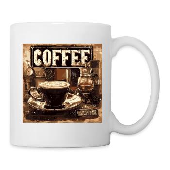 Coffee classic retro - Mug - white - Right
