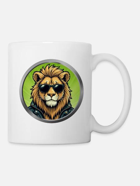 Cool Lion - Mug - white