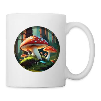 Toadstool - Amanita Muscaria in the Forest 001 - Mug - white - Right