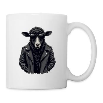 Mouton noir - Mug blanc - blanc - Droite
