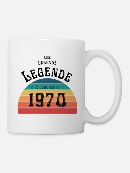 Eine lebende Legende, geboren 1970 - Tasse - Weiß