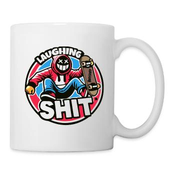 Laughing Shit Sprayer Graffiti Skate - raffstaff ® - Mug - white - Right