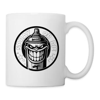 Spray or die Sprayer Graffiti Tag - raffstaff ® - Mug - white - Right