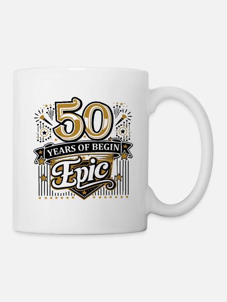 50 years of begin Epic - Mug - white