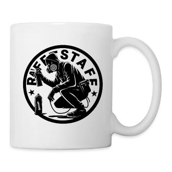 Pulvérisateur Graffiti Tag Sk8 Skate Mask - raffstaff ® - Mug blanc - blanc - Droite