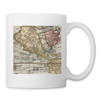 Mexican America Map Vintage - Mug - white - Right