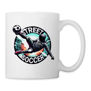Street Soccer Soccer Cool Graffiti - raffstaff ® - Mug - white - Right