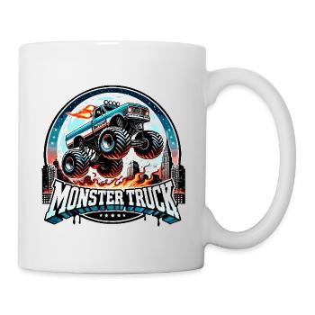 Monstertruck Monster Truck Auto Car - raffstaff ® - Tasse - Weiß - Rechts