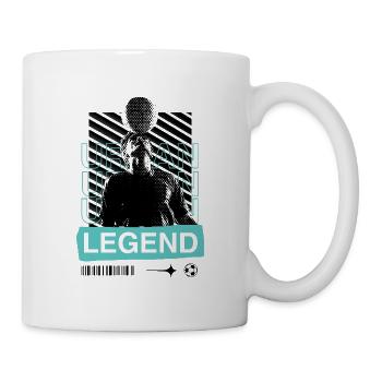Urban Legend – Street-Style Fußball-Design - Tasse - Weiß - Rechts