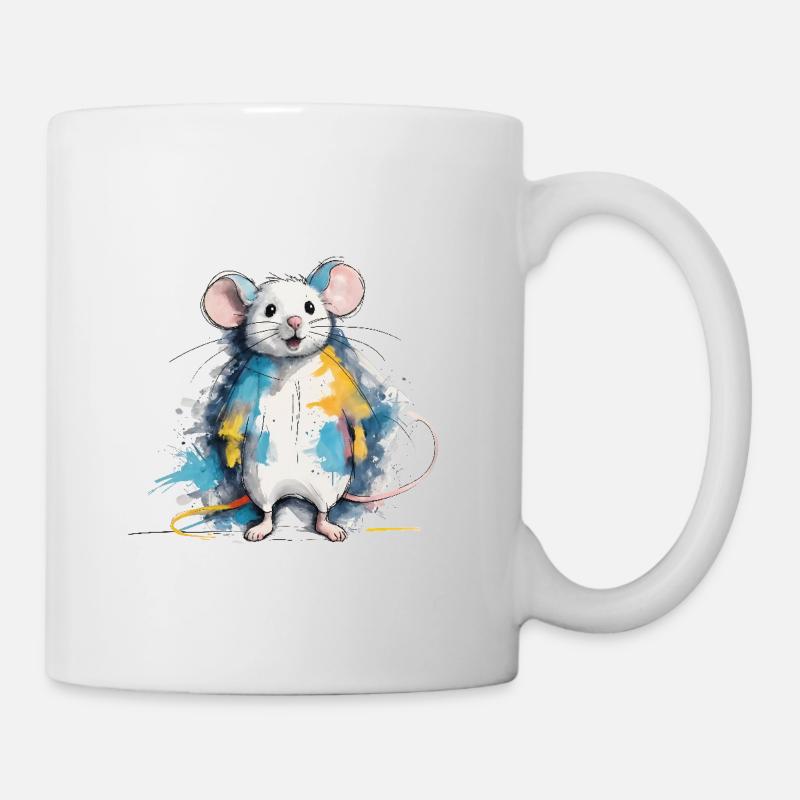 Maus - Tasse - Weiß