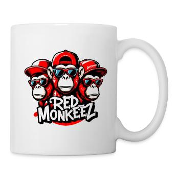 Red Monkeez DJ Chimp Monkey Musik - raffstaff ® - Tasse - Weiß - Rechts