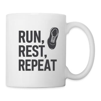 Run & Repeat Motivation - Mug - white - Right