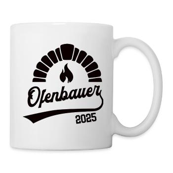 Ofenbauer 2025 Beruf Ofenbau Lehre Lehrling Azubi - Tasse - Weiß - Rechts