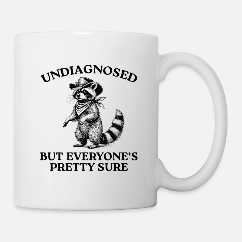 Undiagnosed But Everyone's Pretty Sure - Mug - white