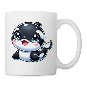 Orque heureuse - Mug blanc - blanc - Droite