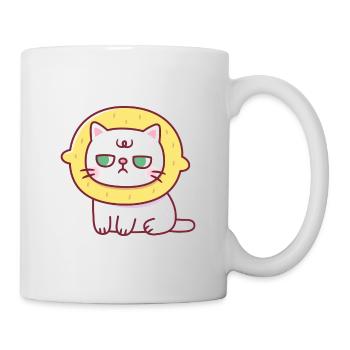 Drôle de chat avec chapeau de citron Sourpuss - Mug blanc - blanc - Droite