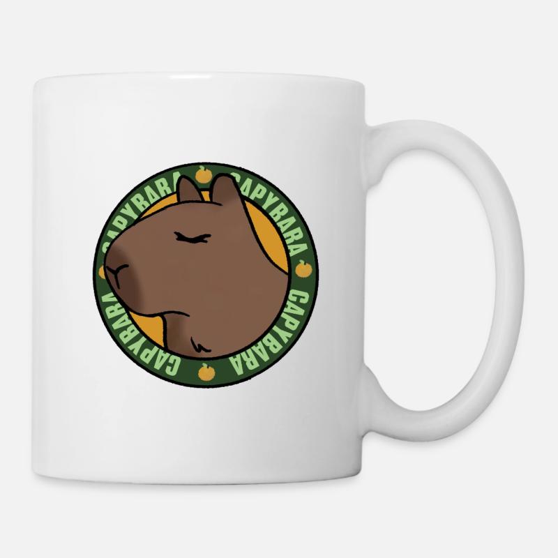 Capybara détendu – Chilled Vibes - Mug blanc - blanc
