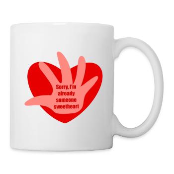 Botschaft zum Valentinstag - Tasse - Weiß - Rechts