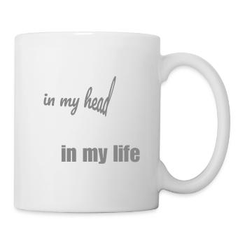 Einhorn im Kopf, Esel im Alltag - Tasse - Weiß - Rechts