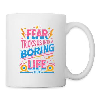 Ne vous inquiétez pas, vivez ! - Mug blanc - blanc - Droite