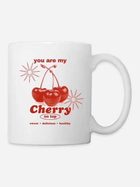 Cherry on Top – Süße Perfektion - Tasse - Weiß