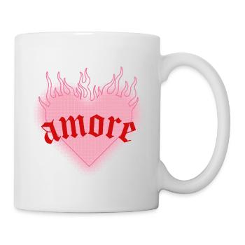 L’amour brûlant - Mug blanc - blanc - Droite