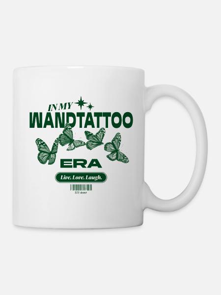 In My Wandtattoo Era – Ironischer Deko-Style - Tasse - Weiß
